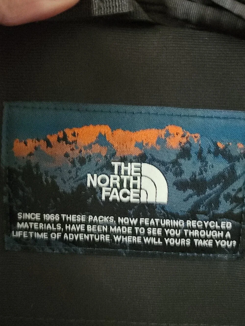 The North Face Borealis Backpack in Black with Pink Floral Print - Picture 7 of 11